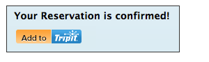 A screenshot of an example Add-to-TripIt button